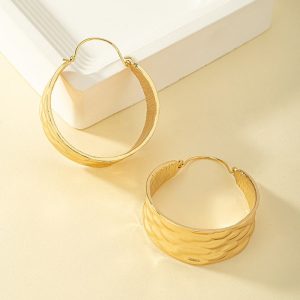 French Elegant Circle Earrings Women