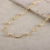 Yunlian Jewelry S925 Sterling Silver Necklace Natural Baroque Pearl Necklace