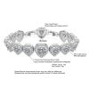 Geometric Heart Shape AAA Zircon Bracelet Female Korean Style Temperament
