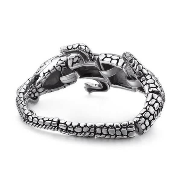 Retro Hip Hop Animal Stainless Steel Bracelet