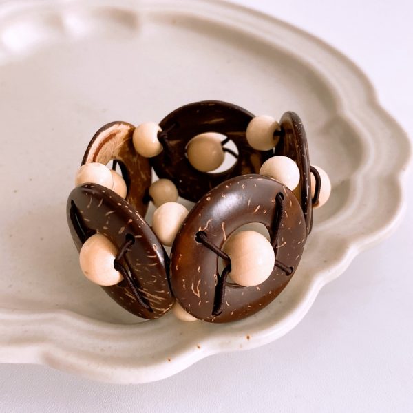 Wooden Bead Elastic Bracelet Ethnic Style Fashion All-match Bracelet Personality