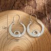 Creative Hollow Bohemian Beautiful Circle Pendant Earrings