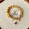 Golden Tigerite Yellow Tower Crystal Design Bracelet For Women