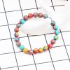 Blue Stone 8mm Dot Stone Beaded Bracelet