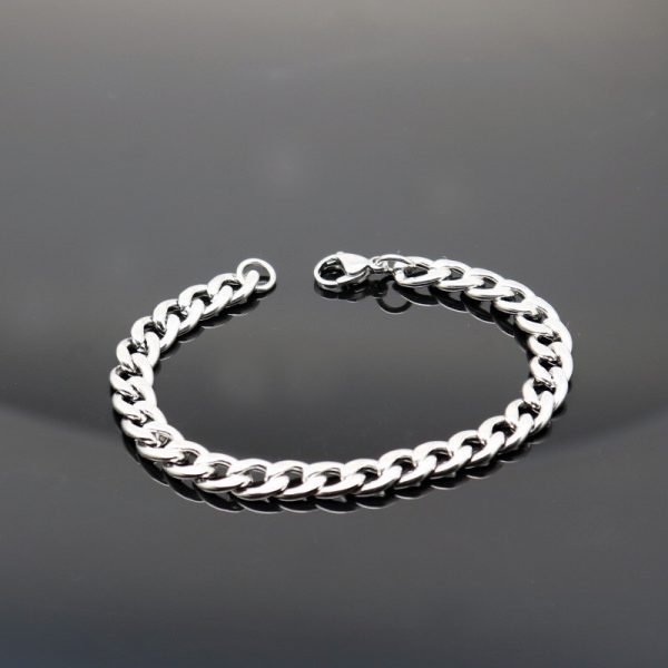 Titanium Steel Cuban Bracelet Trendy Men's Personality Simple