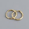High-quality Circle-shaped S925 Sterling Silver Ear Buckle