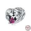 Mother And Daughter Family S925 Sterling Silver Accessories Beaded Pendant