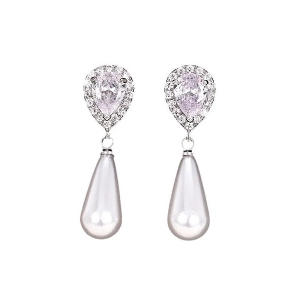 Water Drop Creative Drop Earrings Inlay