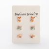 Personalized Oil Dripping Cartoon Animal Ear Stud Set