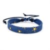 National Style Denim Fabric Bracelet Carrying Strap