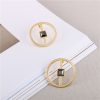Frosty Wind Geometric Circle Stud Earrings