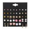 Fashion 20 Pairs Of Plate Pearl Set Earrings