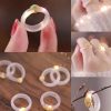 White Tea Qinghuan Colored Glaze Ring