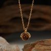 Women's Fashion Agate Splicing Square Candy Necklace