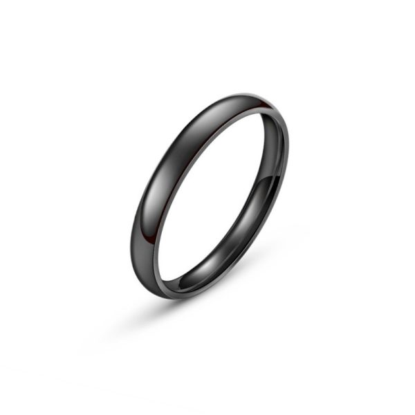 Women's Korean-style Elegant 3mm Simple Bracelet Arc Titanium Steel Ring