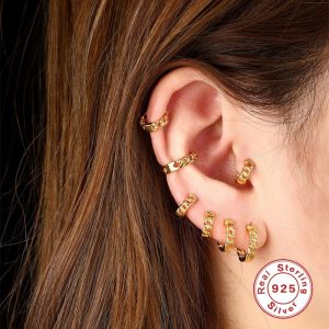 Diamond Earrings 4-Piece Combination Set