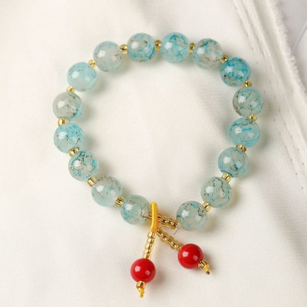 New Accessories Crystal String Beads Ceramic Bracelet