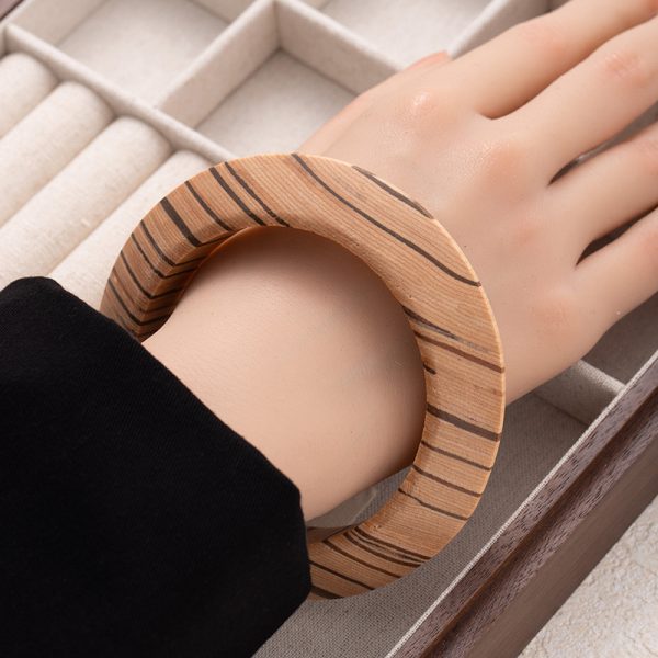 New Chinese Retro Ethnic Style Wooden Art Bracelet