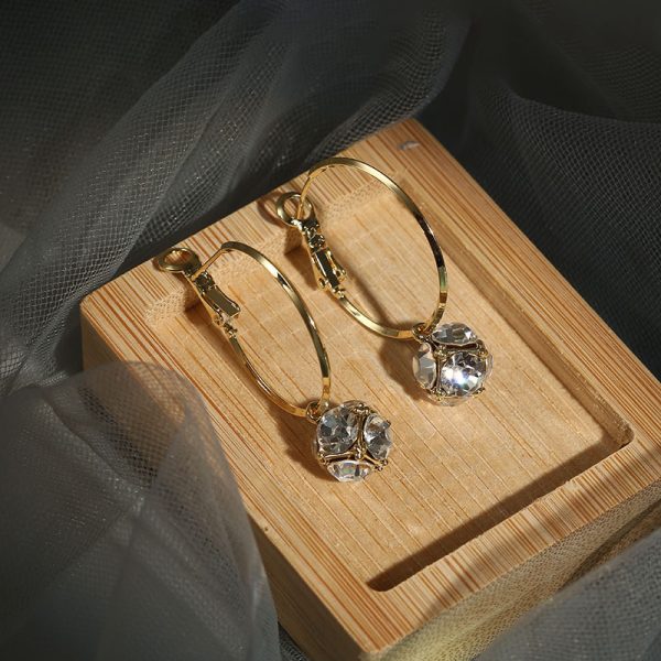 Retro Large Circle Earrings Temperament And High-end