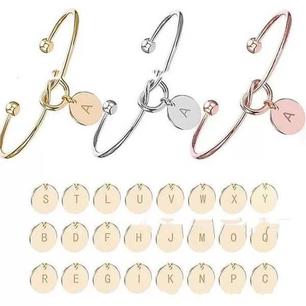 Titanium Steel 26 English Letters Bracelet Diy Love Heart