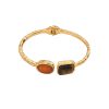 Bracelet Geometric Inlaid Gem Opening