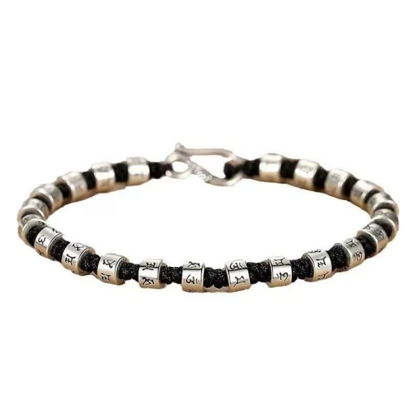 Six Words Mantra Carrying Strap Male Laid-back Bracelet Female Personality