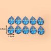 Vintage Drop-shaped Flower Acrylic Earrings