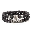 Volcanic Stone Tiger Eye Stone Turquoise Men's Fashion Bracelet Couple