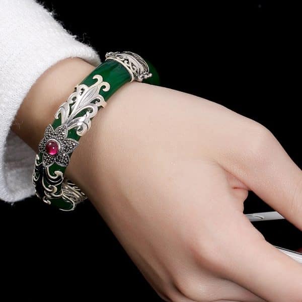 Sterling Silver Marksai Stone Inlay