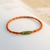 Women's Fine Olive Stone Shoushan Stone Bracelet