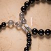 Obsidian Buddha Beads Couple Bracelet DIY
