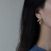 The Taste Of Love Sterling Silver Natural  And Elegant Olive Branch Stud Earrings