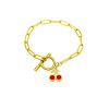 New Diamond Fruit Cherry Pendant Bracelet Clip OT