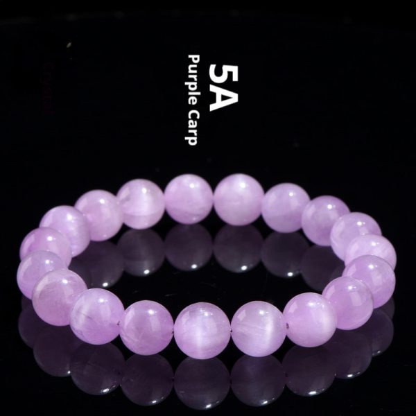 Ice-like Cat's Eye Spodumene Purple Bracelet Natural Waxy