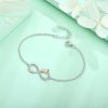 8 Words Infinite Love Bracelet High Sense Fashion Ornament Cute Cat Ornament