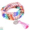 Unisex Natural Stone New Colorful Tigereye Volcanic Stone Bracelet