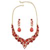Luxury Crystal Bridal Wedding Dress Jewelry Set