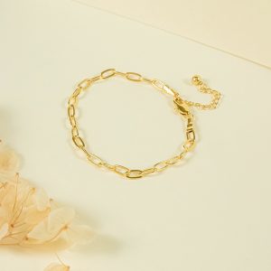 Women's Fashion Hollowed-out Thick Chain Bracelet