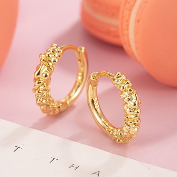 Golden Silver Circle Ear Clip