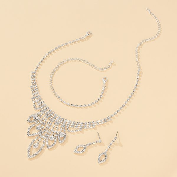 Fashionable Bridal Jewelry Set Simple Necklace