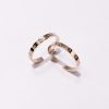 Exquisite Screw C Shape Large Circle Titanium Steel Stud Earrings
