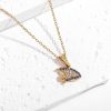 Strong Color Retention 18K Gold Ocean Series Pendant Gold Necklace