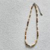 Original Freshwater Pearl Tiger Eye Clavicle Chain Natural Stone Beaded Necklace