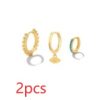 Stacked Earrings Set With Combo Set Ear Clips
