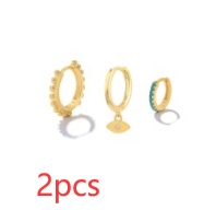 Stacked Earrings Set With Combo Set Ear Clips