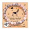 Puppy Pendant Stainless Steel Round Board Bracelet