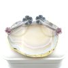 Heavy Industry Circle Colorful Flower Micro-inlaid Ear Ring