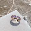 Rose Gold Zircon Color-retaining Electroplated Ring