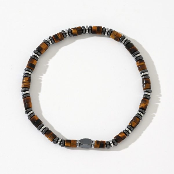Natural Semi-precious Stone Beads String Men's Bracelet