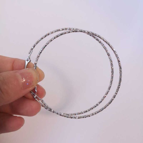 Metal Big Circle Earrings Female Wild Earrings Simple Temperament Ear Jewelry